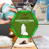 SK CHUMRA High-Resilience Premium Polyester Fiber Fill-Perfect for Pillows, Couch Cushions,Plush Toys,DIY Crafts,&Pet Beds -Cloud Soft, Kid & Pet Safe, Washable, Durable-Made in USA (2, Pounds)