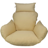 Beige egg chair cushion