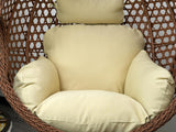 Beige egg chair cushion
