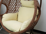 Beige egg chair cushion