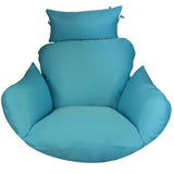 Blue egg chair cushion