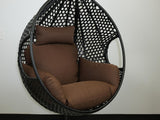 Dark coffee egg chair cushion