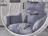 Gray egg chair cushion