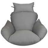 Gray egg chair cushion