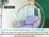 Gray egg chair cushion