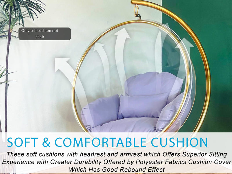 Gray egg chair cushion
