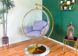 Gray egg chair cushion