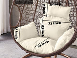 Ivory egg chair cushion
