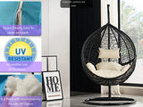 Ivory egg chair cushion