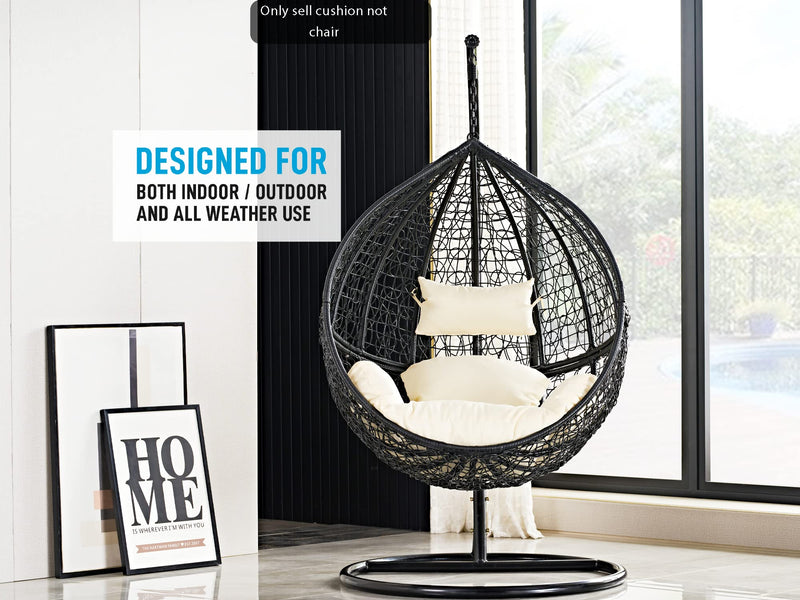 Ivory egg chair cushion