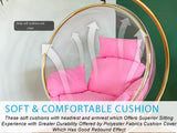 Pink egg chair cushion