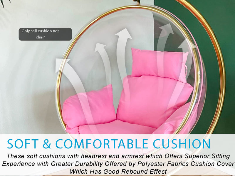 Pink egg chair cushion