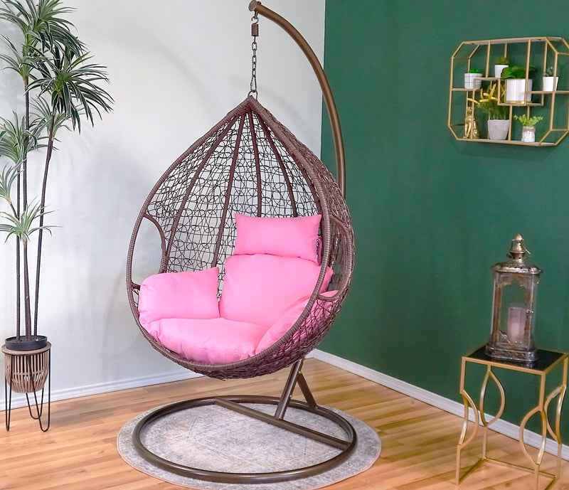 Pink egg chair cushion