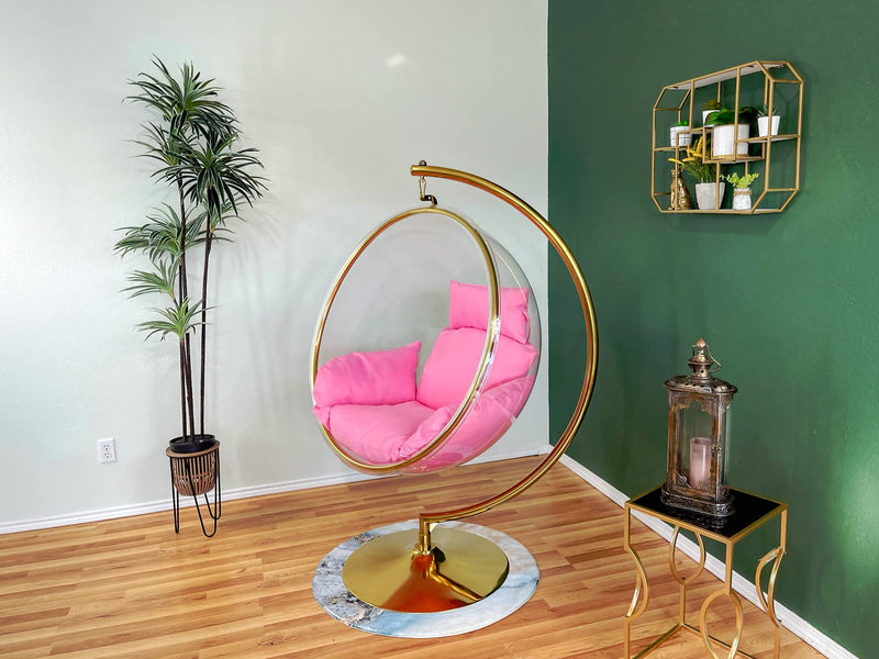 Pink egg chair cushion