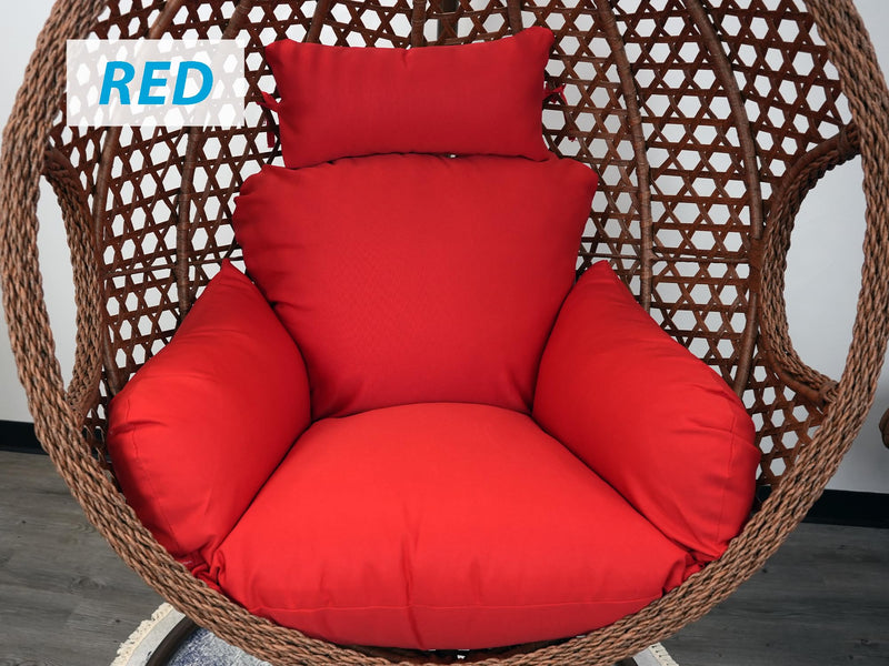 Red egg chair cushion