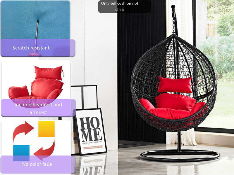 Red Egg chair cushion