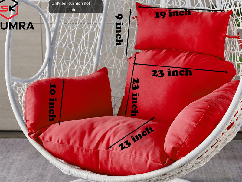 Red Egg chair cushion