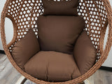 light coffee egg chair cushion