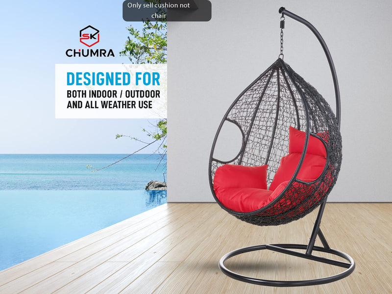 Red Egg chair cushion