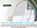 white egg chair cushion