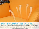 Yellow egg chair cushion