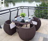 Outdoor Garden Save Place Coffee Set Patio Terrace Courtyard New PE Rattan Furniture