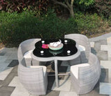 Outdoor Garden Save Place Coffee Set Patio Terrace Courtyard New PE Rattan Furniture