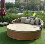 Garden leisure furniture patio rattan sofa set Outdoor furniture garden villa sofa aluminum alloy sofa garden set