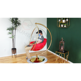 Red Bubble Chair Acrylic Swing with Stand