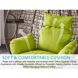 green Cushion Hanging Swing Egg Chair 