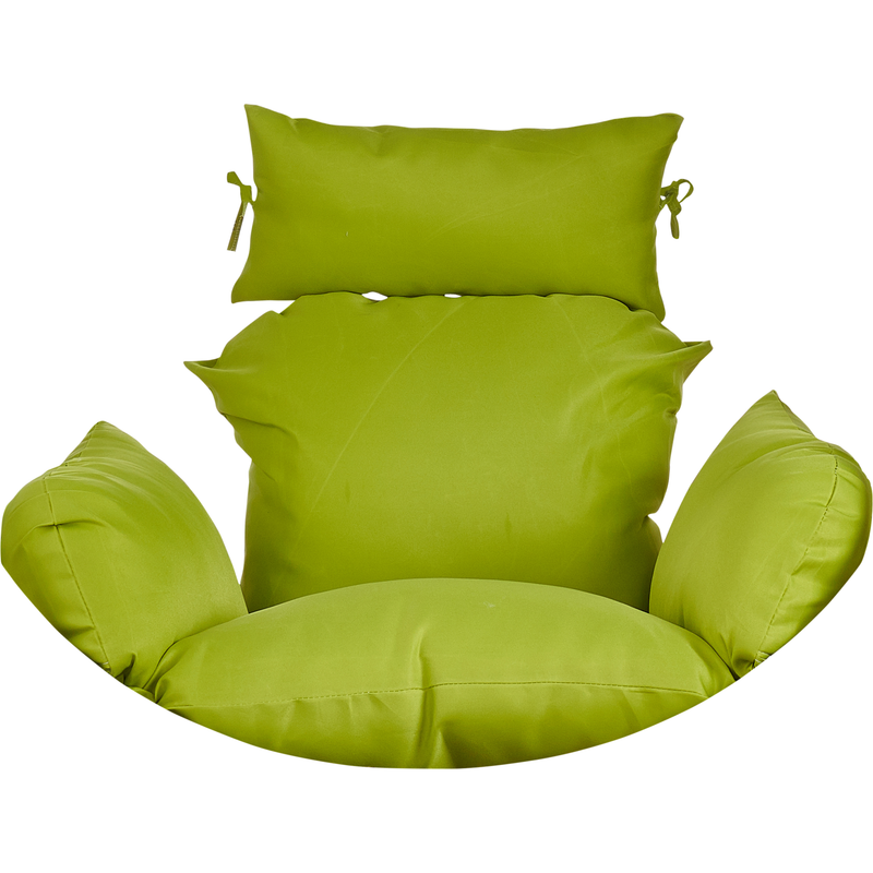 green Cushion Hanging Swing Egg Chair