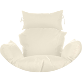 ivory Cushion Hanging Swing Egg Chair 