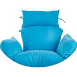 blue Cushion Hanging Swing Egg Chair 